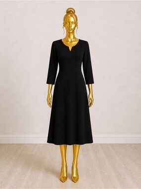 H&M Classic Black Long Sleeve Dress